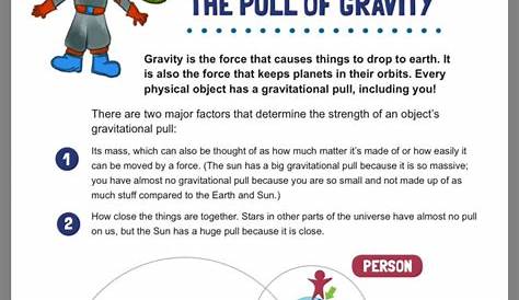 gravity worksheets