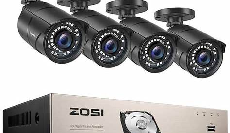 ZOSI 8-Channel 1080p 1TB DVR Security System with 4 Wired Outdoor