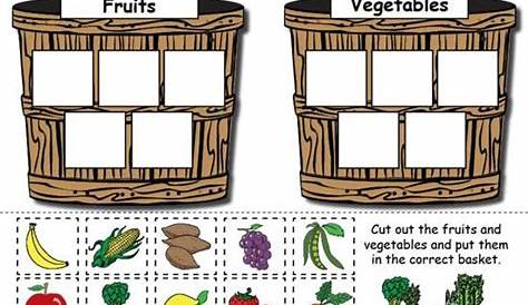 Let’s Count: Fruits And Veggies Worksheets | 99Worksheets