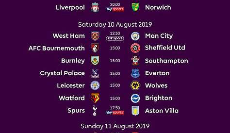 Premier League fixtures for the next season are known | F7sport