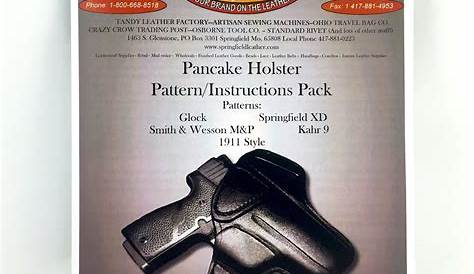 leather gun holster patterns free printable