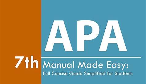 publication manual of apa 7th edition ebook