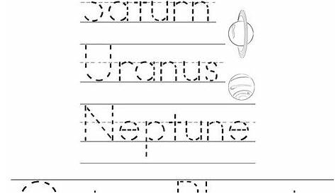 Outer Planets Worksheet - Twisty Noodle
