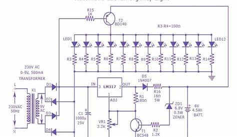 led-emergency-light-circuit | Electronics | Pinterest | Emergency
