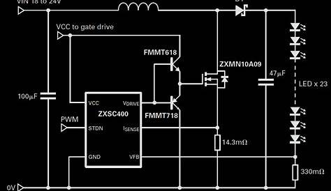 Illuminating 24 White LEDs from two 9 Volt Cells | Circuit Diagram Centre
