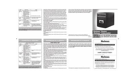 Holmes HRH6403ERE Console Heater Owner Manual | Manualzz