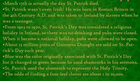 7 fun facts about St. Patrick’s Day – CNS Maryland