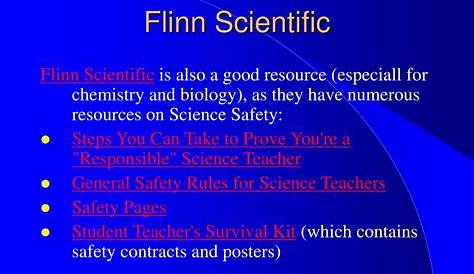 flinn science lab safety test