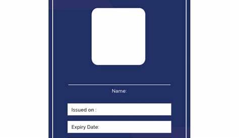40+ Blank ID Card Templates - PSD, Ai, Vector EPS, DOC | Free & Premium