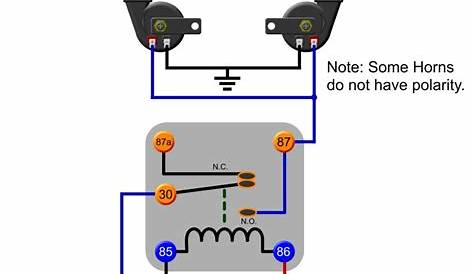 Horn Relay Diagram Wiring