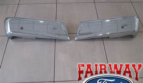 15 thru 20 Ford F150 OEM Genuine Ford Rear Chrome Step Bumpers w/ Prox