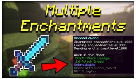 how to put multiple enchantments on an item in minecraft
