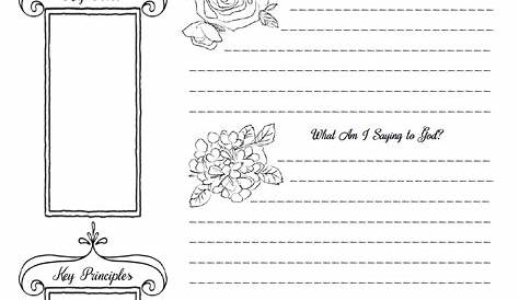 journaling worksheets