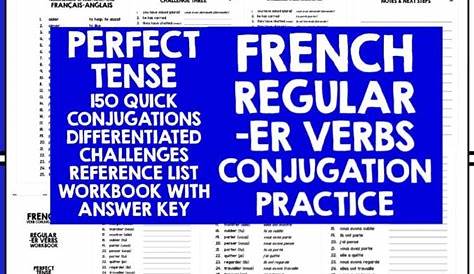 french er conjugation chart