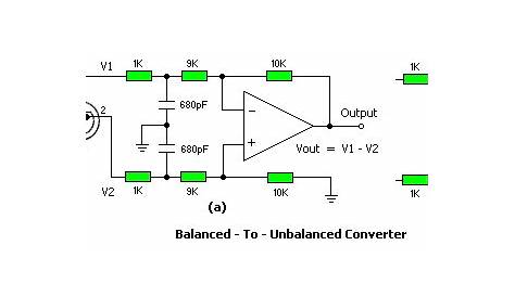 balanced input amplifier schematic