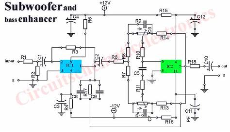 Subwoofer booster circuit with PCB Layout - Electronic Circuit