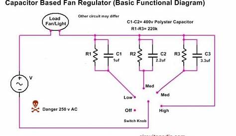 ceiling fan capacitor circuit diagram