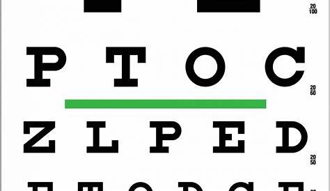 Snellen Eye Chart for Visual Acuity and Color Vision Test - Precision