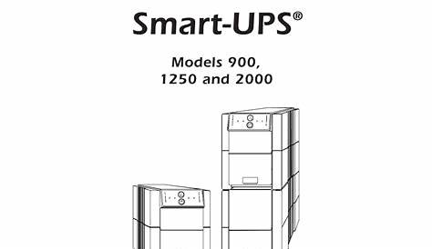 APC Back-UPS 1250 User`s manual | Manualzz