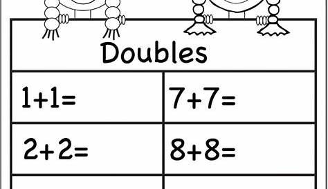 free addition doubles worksheets