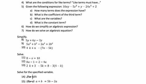 Polynomials And Solving Equations Maths Worksheet printable pdf download