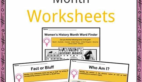 women's history month printables