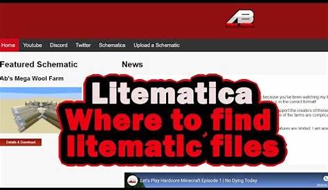 how to make a schematic litematica