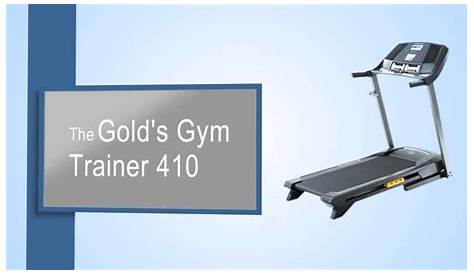 Gold's Gym Trainer 410 Treadmill Review - YouTube