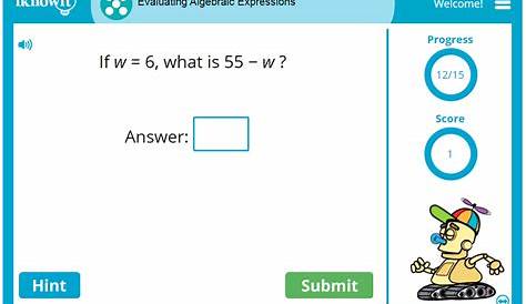 Interactive Math Lesson | Evaluating Algebraic Expressions