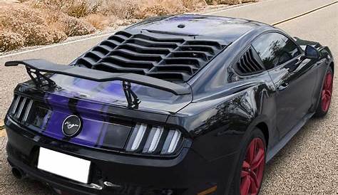 ford mustang side window louvers
