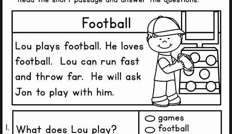 2nd Grade Reading Worksheets - Best Coloring Pages For Kids