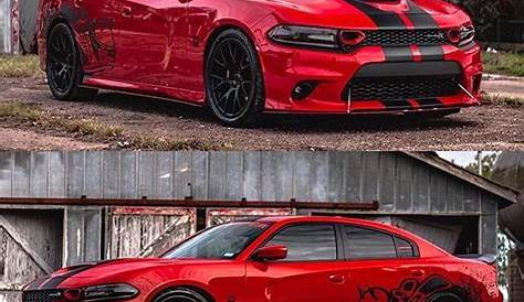 Nice Charger follow @thechemist392 #wrap #charger #stripes #dodge #