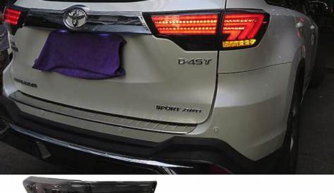 For Toyota Highlander Tail Lights Assembly 2014-2019 Black Color LED