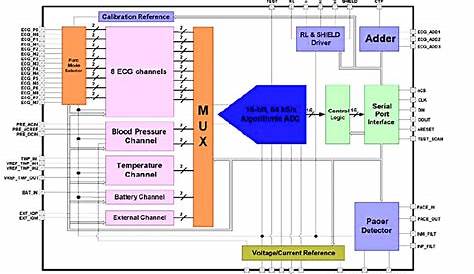 block diagram of ecg measurement circuit