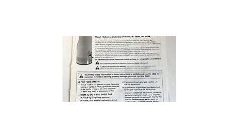 Rheem Performance Plus Water Heater Manual - How Does Thermal Release
