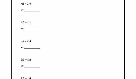 6 Best Images of Ratio And Proportion Worksheets Equivalent Ratios
