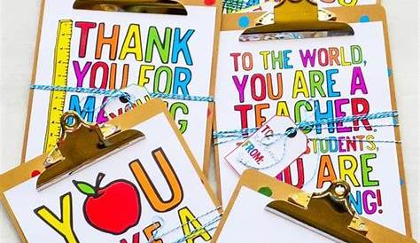 25 Awesome Teacher Appreciation Cards with Free Printables!