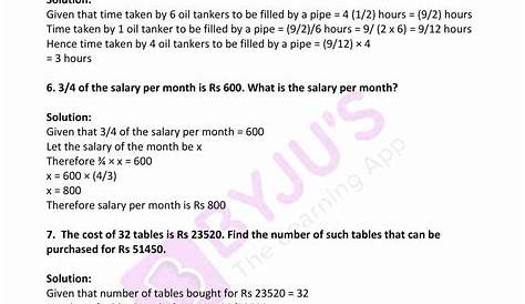 RD Sharma Solutions for Class 7 Maths Chapter 10 - Unitary Method
