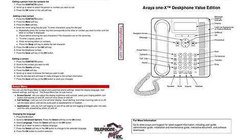 avaya phone manual 1416