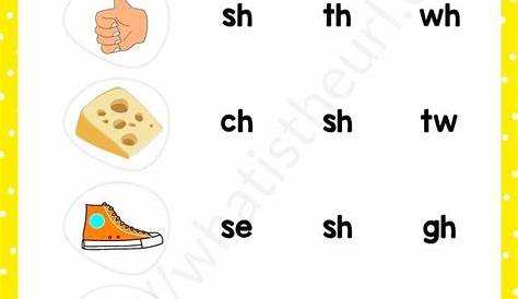 Consonant Digraphs Worksheets – Exercise 1 | Digraphs worksheets