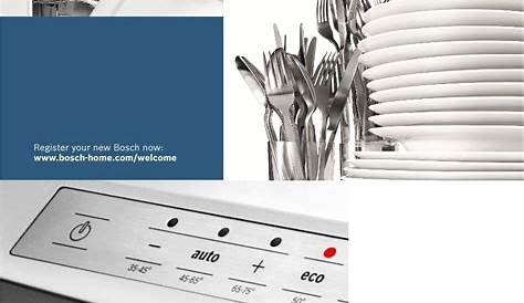bosch dishwasher manual pdf