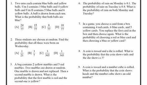 7th Grade Common Core Math Worksheets