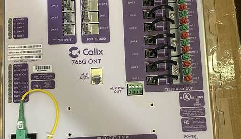 Calix 765G 100-01488 - NEW (CALIX) 765G ONT - 8 POTS, 4 GE, 4 DS1, 1