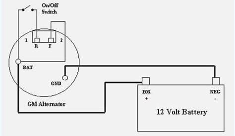 Single Wire Alternator Wiring Diagram