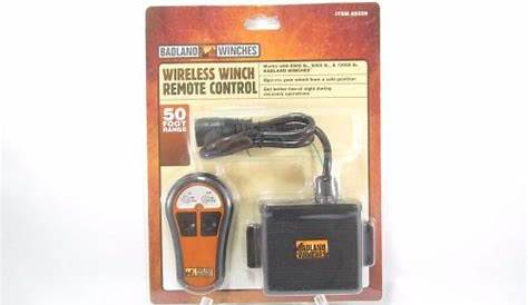 Purchase Wireless Winch Remote Control Badland Winches In-Out Switch