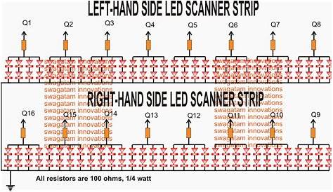 How to Make a Knight Rider LED Scanner Circuit - Mustang Type