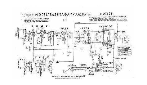 fender bassman ab165 schematic