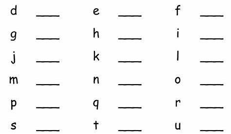 lowercase letters worksheet kindergarten