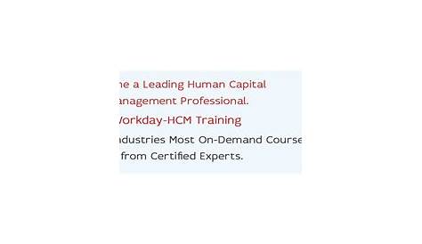 workday hcm certification free