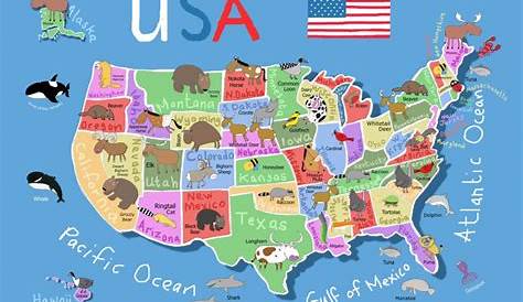 Printable Preschool Map Of The United States - Printable US Maps